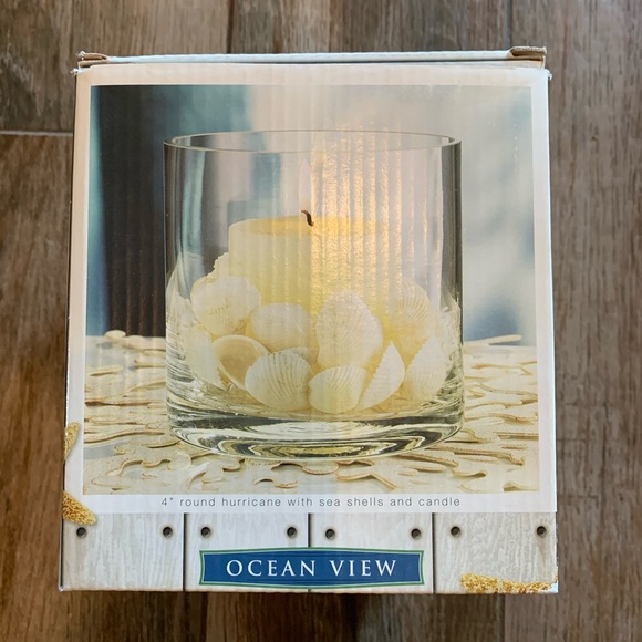 Ocean View Hurricane Candle - Picture 2 of 8